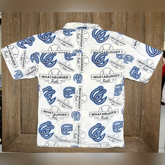 ⚾️ Men's Whataburger Field Corpus Christi Baseball Button-up T-Shirt Size M ⚾️ - Picture 6 of 6